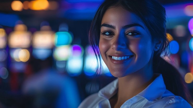 Meja kasino bergaya live dengan dealer profesional dalam permainan kasino online